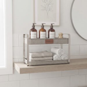 EMINORA Bathroom Shelf Organizer - Pack of 2