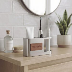 EMINORA Bathroom Toothbrush Holder - Pack of 3