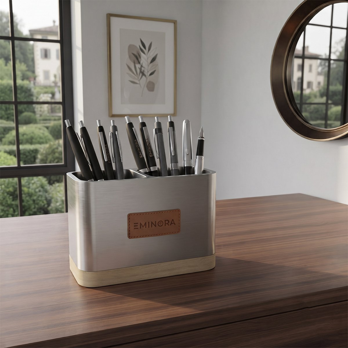 EMINORA Compartment Pen Holder - Pack of 3
