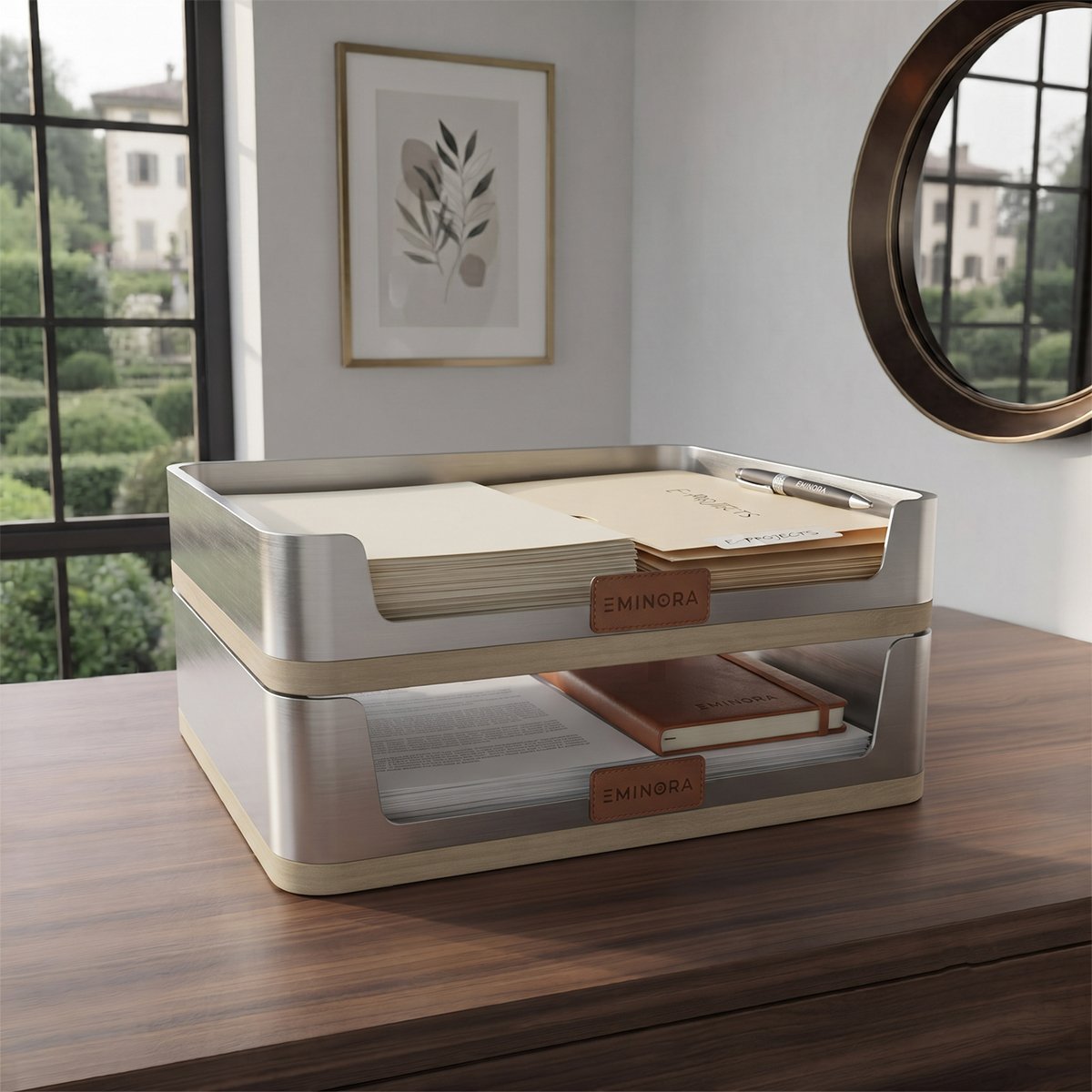 EMINORA Desktop Document Tray - Pack of 2