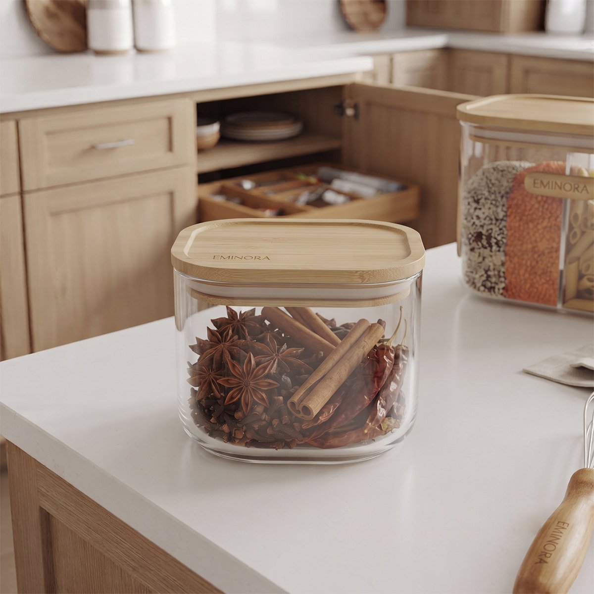EMINORA Spice Storage Container - Pack of 4