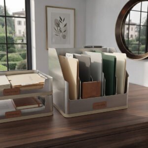 EMINORA Vertical File Organizer - Pack of 2