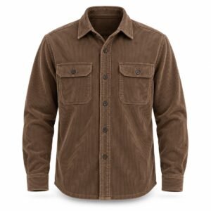 Men's Mocha Corduroy Overshirt