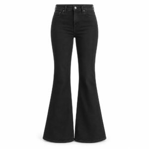 Women's Black High Rise Flared Jeans