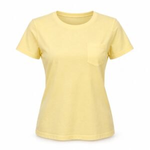 Women's Butter Yellow Pocket Tee