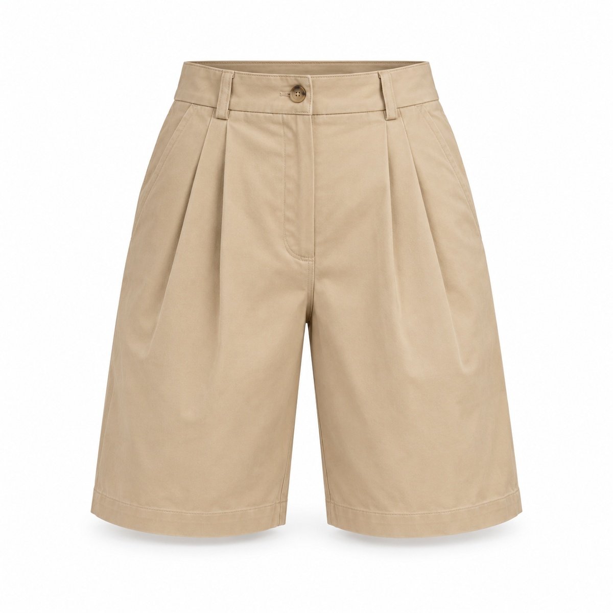 Women's Sand Tailored Bermuda Shorts